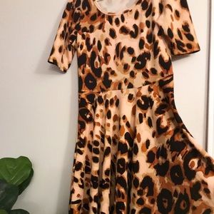 LulaRoe❤️ Cheetah print dress Knee length